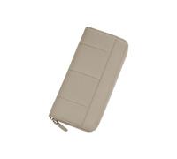 PORRASSO Wallet Women's Leather Purse RFID Blocking Card Holder Organizer Ladies Long Wallet Coin Purse Large Purse Fashion Wallets Grey B