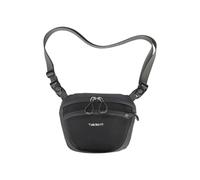 PORRASSO Water-Resistant Crossbody Bag Women Lightweight Fanny Pack with Anti-Theft Back Pocket Multi-Compartment Chest Bag for Travel Walking Hiking Shopping Daily Use Dark Grey