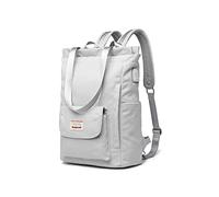 PORRASSO Women Backpack Casual Shoulder Bag with USB Port Luggage Strap School Bag for 15.6 Inch Laptop Backpack School Work Travel Daypack, grey, M, Practice