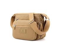 PORRASSO Women Crossbody Bag Casual Shoulder Bag Multi-Pocket Messenger Bag
