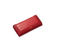 PORRASSO Women Wallets Elegant Purse Ladies Wallet Card Holder Multi-Compartment Wallet Phone Bag Change Pouch Red