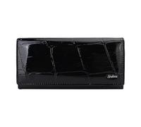 PORRASSO Women Wallets Elegant Purse Ladies Wallet Card Holder Multi-Compartment Wallet Phone Bag Change Pouch with 8 Card Slots Black