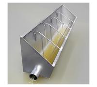Porridge Feed Trough Stainless Steel, Large 2-in-1 Grain & Water Trough Feeder with Drain Outlet, Pigs/Goats/Horse Livestock Feeding Container, for Farms/Sheds/Pastures(Hold 5 Pigs - 3.3 foot Long)