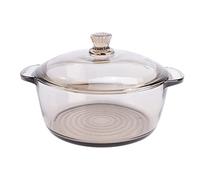 Porridge Pot Household Two-Ear Saucepan with Lid for Cooking Soup Clear Milk Pot Pot for Cooking Soup Pot Clear Pot