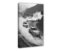 Porsch 911 (120) Canvas Poster Art Print Black And White Porsch Car Fan Wall Art Decor For Bar Cart Man Cave Bedroom Living Room Office Aesthetic Wall Decor