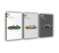 Porsch 911 DLS Canvas Poster Art Print Porsch Car Fan Wall Art Decor For Bar Cart Man Cave Bedroom Living Room Office Aesthetic Wall Decor Set Of 3