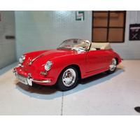 Porsche 356B Red Cabriolet 1958 1:24 Scale 356 Diecast Model Car 29390 Welly