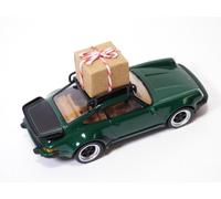 PORSCHE 911 - 930 TURBO vert & galerie & cadeau Noël 1/43