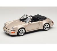 Porsche 911 964 Turbo Look Cabriolet Zermatt Silver 1:18 Norev | 187140