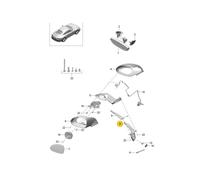 PORSCHE 911 991 Front Right Door Mirror Base RHD 99173123001