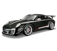 Porsche 911 997 GT3 RS 4.0 Coupe Black Silver 2004-2012 1/18 Bburago Model Car