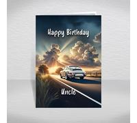 Porsche 911 Birthday Card for Uncle - Iconic German Sports Car 'Nine Eleven' Design for Classic Car Fans & Collectors: Uncle Birthday Card (Size A5)