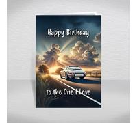 Porsche 911 Card to the One I Love - Iconic German Sports Car 'Nine Eleven' Design for Classic Car Fans & Collectors: to the One I Love Birthday Card (Size A5)
