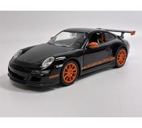 Porsche 911 GT3 RS Turbo Black 997 Detailed Welly 1:24 Scale Model Diecast Car
