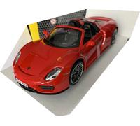 Porsche 918 Spyder 2015 in red, 1:24 scale diecast model from Bburago