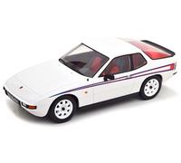 Porsche 924 Martini 1985 white-blue-red diecast model car 80722 KK-Scale 1:18