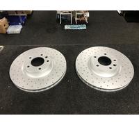 PORSCHE CAYENNE 4.8 TURBO S TOUAREG PERFORMANCE FRONT DRILLED BRAKE DISC 368MM