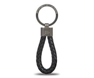 PORSCHE DESIGN key fob Keyring Leather Cord Black