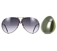 Porsche Design P 8478 Sunglasses For Men W/A U (Gold, Black) + Extra Lenses