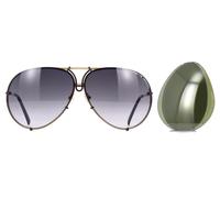 Porsche Design P 8478 Sunglasses For Men W/A U (Gold, Black) + Extra Lenses