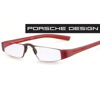 Porsche Design P 8801 B Red Reading +2,50 Special Promotion Halb-Nahbrille New