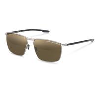 Porsche Design P8948 D Men's Sunglasses Silver Size 63