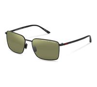 Porsche Design P8973 Polarized A427 Men's Sunglasses Black Size 58