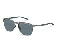 Porsche Design P8979 Square Sunglasses Grey Blue/Mirror Silver/CAT3 Men