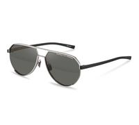 Porsche Design P8996 Polarized B418 Men's Sunglasses Silver Size 61