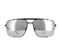 Porsche Design Sunglasses P8919 A Black Red Mercury Silver Mirror