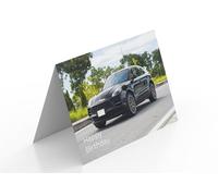 Porsche Macan Happy Birthday Greetings Card - 178mm x 125mm, Premium 330gsm Card Stock, Blank Inside, Printed by a Small Family Business in Dorset, UK Including Envelope PT642