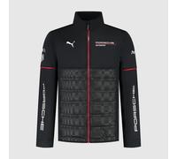 PUMA Porsche Motorsport Men's Team Hybrid Jacket with woven upper- and padded lower section for ultimate comfort - Black - Size: M