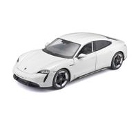 Porsche Taycan Turbo S White 1:24 Bburago Top Quality Model