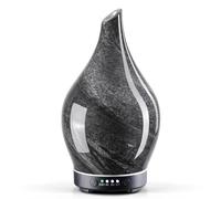 Porseme Essential Oil Diffuser Glass,150ml Scented Oil Diffuser Relaxing Aromatherapy, Quiet Ultrasonic Cool Mist Humidifier 6 Running Hours, Waterless Auto-off Scent Disperser For Home (Obsidian)