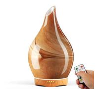 Porseme Essential Oil Diffuser Glass,280ml Scented Oil Diffuser Relaxing Aromatherapy, Quiet Ultrasonic Cool Mist Humidifier, 7 Changing Color Lights Aroma Dispenser with Remote for Home (Desert)