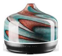Porseme Essential Oil Diffuser Glass, 500ml Scented Oil Relaxing Aromatherapy, Quiet Ultrasonic Cool Mist Humidifier for 15-21 Running Hours, Auto-off for Home (Teal Green)