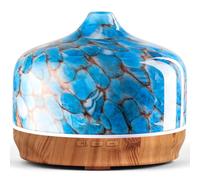 Porseme Large Oil Diffusers 500ml,Ultrasonic Essential Oil Diffuser,7 Colors Changing Humidifier,Cool Mist Aromatherapy Diffuser Whisper Quiet, Waterless Auto-off Air Fresheners for Home（Blue）