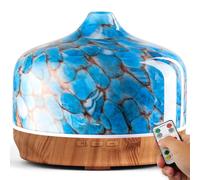 Porseme Large Oil Diffusers 500ml,Ultrasonic Essential Oil Diffuser,7 Colors Changing Humidifier,Quiet Cool Mist Aromatherapy Diffuser with Remote,Waterless Auto-off Air Freshener for Home(Blue)