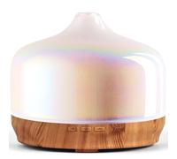 Porseme Large Oil Diffusers 500ml,Ultrasonic Essential Oil Diffuser,7 Colors Changing Humidifier,Whisper Quiet Cool Mist Aromatherapy Diffuser,Waterless Auto-off Air Freshener for Home（White Jade）