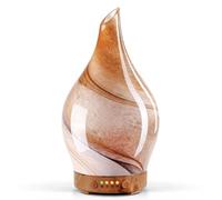 Porseme Oil Diffusers 150ml,Handmade Ultrasonic Essential Oil Diffuser,7 Colors Changing Humidifier,Electric Diffuser with Timer,Quiet Mist Aromatherapy Diffuser,Air Fresheners for Home(Desert)