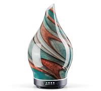 Porseme Oil Diffusers 150ml,Handmade Ultrasonic Essential Oil Diffuser,7 Colors Changing Humidifier,Electric Diffuser with Timer,Quiet Mist Aromatherapy Diffuser,Air Fresheners for Home(Teal Green)