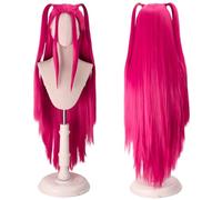 PORSMEER Demon Hunters Costume Wig Cosplay Anime Zoey Mira Wigs Long Straight Hair Accessory for Women (Demon Hunters-Mira)