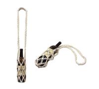 Porssaut 2pc Crochet Macrame Carrier Bag - Handmade Water Bottle Holder for Hiking, Cycling & Fitness