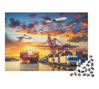 Port 1000pcs (75x50cm) Erwachsenenpuzzle - Magnificent Sky Erwachsenenpuzzle DIY-Puzzlespielzeug