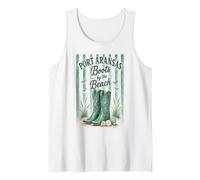 Port Aransas Boots by the Beach Coastal Texas Tank Top