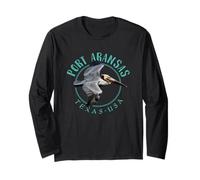 Port Aransas Texas Pelican Design Long Sleeve T-Shirt
