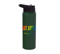Port Arthur Design College Texas LGBTQAI+ Stainless Steel Insulated Water Bottle