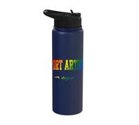Port Arthur Design College Texas LGBTQAI+ Stainless Steel Insulated Water Bottle
