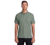 Port Authority C-Free Cotton Blend Pique Pocket Polo, Dark Green Heather, Medium