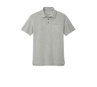 Port Authority C-Free Cotton Blend Pique Pocket Polo, Deep Smoke Heather, Large